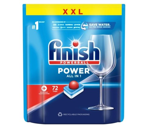 FINISH Tabletki do zmywarki Power All-in-1 72 Fresh FINISH Tabletki do zmywarki Power All-in-1 72 Fresh