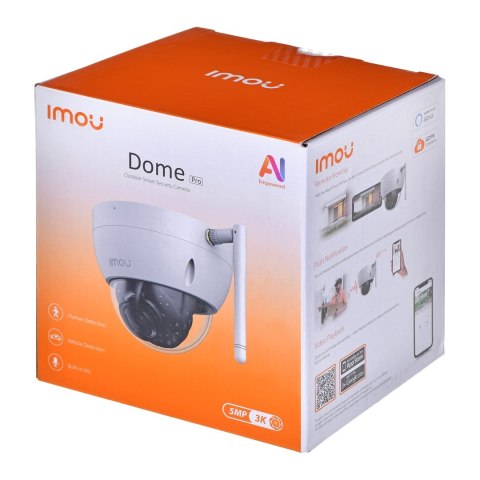 KAMERA IMOU IPC-D52MIP DOME PRO 5MPX WI-FI IK10 KAMERA IMOU IPC-D52MIP DOME PRO 5MPX WI-FI IK10