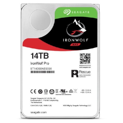 Dysk HDD Seagate IronWolf Pro (14 TB; 256MB; 3.5"; SATA) Dysk HDD Seagate IronWolf Pro (14 TB; 256MB; 3.5"; SATA)