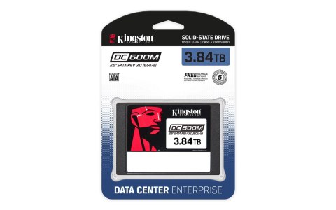 Dysk SSD Kingston DC600M 3.84TB SATA 2.5" SEDC600M/3840G (DWPD 1) Dysk SSD Kingston DC600M 3.84TB SATA 2.5" SEDC600M/3840G (DWPD 1)