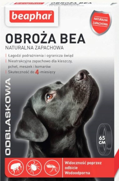BEAPHAR Bea Odblaskowa obroża przeciw pchłom i kleszczom - 65 cm BEAPHAR Bea Odblaskowa obroża przeciw pchłom i kleszczom - 65 cm