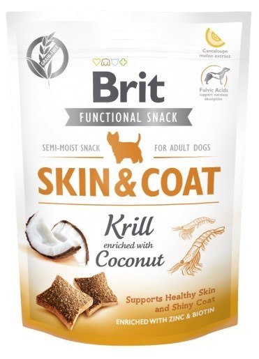 BRIT Functional Snack Skin&Coat Krill - przysmak dla psa - 150 g BRIT Functional Snack Skin&Coat Krill - przysmak dla psa - 150 g