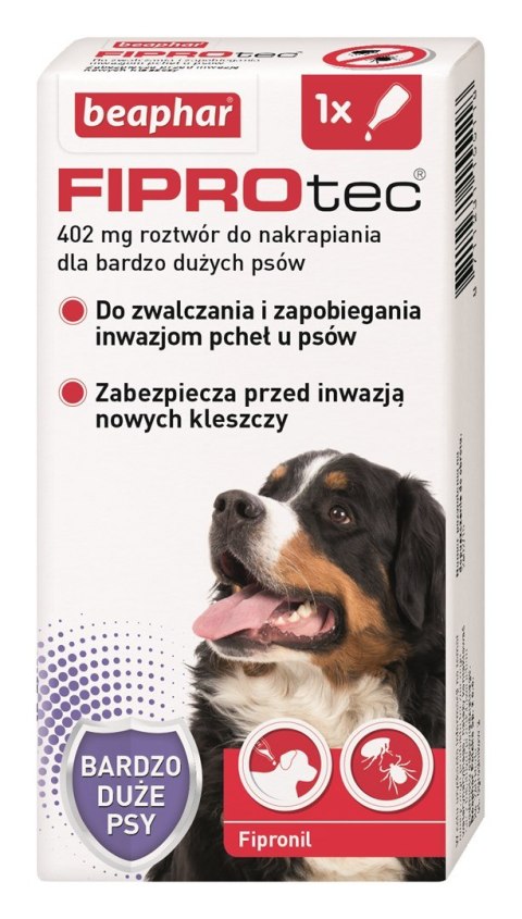 Beaphar FIPROtec Krople dla psa XL 402mg x1 Beaphar FIPROtec Krople dla psa XL 402mg x1