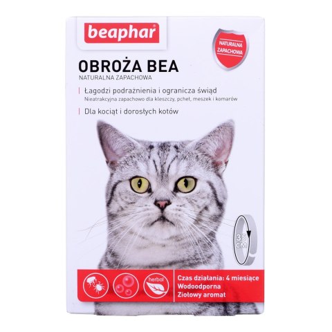 Beaphar obroża na kleszcze dla kota Odblaskowa dł. 35cm Beaphar obroża na kleszcze dla kota Odblaskowa dł. 35cm