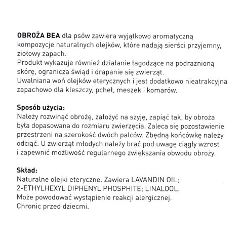 Beaphar obroża ochronna na Kleszcze Pchły dla psa rozm. M/L Beaphar obroża ochronna na Kleszcze Pchły dla psa rozm. M/L