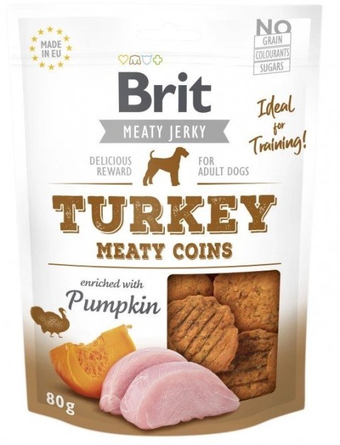 Brit Jerky Turkey Meaty Coins - Indyk - przysmak dla psa - 200 g Brit Jerky Turkey Meaty Coins - Indyk - przysmak dla psa - 200 g