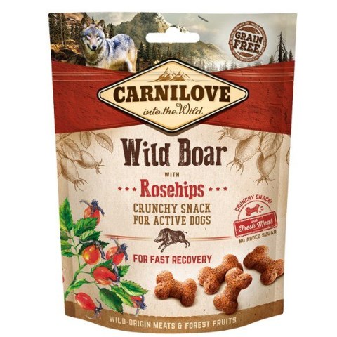 CARNILOVE Fresh Crunchy Dzik z dziką różą - przysmak dla psa - 200 g CARNILOVE Fresh Crunchy Dzik z dziką różą - przysmak dla psa - 200 g