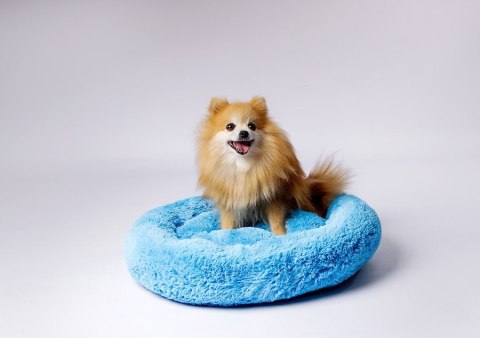 GO GIFT Shaggy niebieski L - legowisko dla zwierząt - 66 x 66 x 10 cm GO GIFT Shaggy niebieski L - legowisko dla zwierząt - 66 x 66 x 10 cm