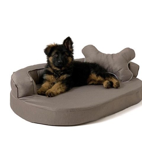 GO GIFT Sofa owalna - legowisko dla zwierząt brąz - 100 x 65 x 10 cm GO GIFT Sofa owalna - legowisko dla zwierząt brąz - 100 x 65 x 10 cm