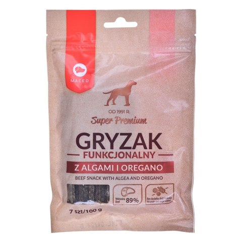MACED Gryzak funkcjonalny z algami i oregano - gryzak dla psa - 100 g MACED Gryzak funkcjonalny z algami i oregano - gryzak dla psa - 100 g