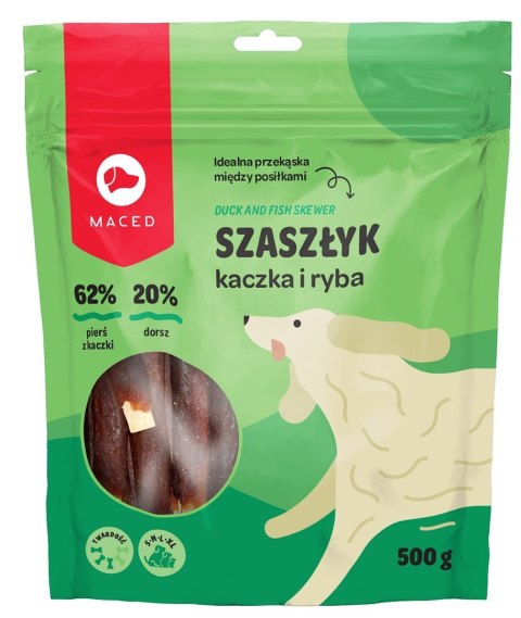MACED Szaszłyk kaczka i ryba - przysmak dla psa - 500 g MACED Szaszłyk kaczka i ryba - przysmak dla psa - 500 g