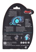 Smycz Flexi automatyczna New Neon S taśma 5 m - dla psa do 15 kg, kolor niebieski