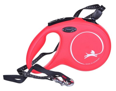 Smycz flexi automatyczna New Classic M linka 8 m - dla psa do 20 kg, kolor czerwony Smycz flexi automatyczna New Classic M linka 8 m - dla psa do 20 kg, kolor czerwony