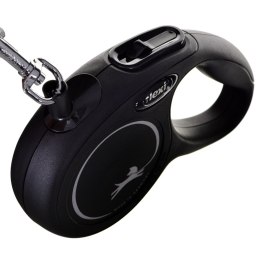 Smycz flexi automatyczna New Classic XS linka 3 m - dla psa do 8 kg, kolor czarny