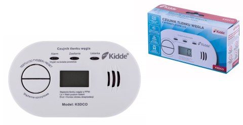 Czujnik tlenku węgla LCD K5DCO Kidde Czujnik tlenku węgla LCD K5DCO Kidde
