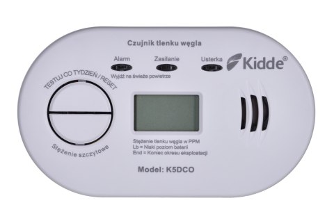 Czujnik tlenku węgla LCD K5DCO Kidde Czujnik tlenku węgla LCD K5DCO Kidde