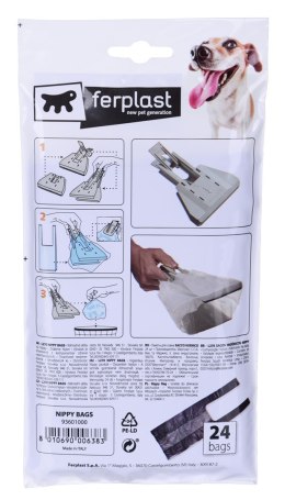 FERPLAST L270 NIPPY - torebki do zbieracza odchodów dla psów - 24 sztuki