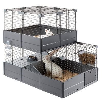 FERPLAST Multipla Double - klatka modułowa dla królika lub świnki morskiej - 107,5 x 72 x 96,5 cm FERPLAST Multipla Double - klatka modułowa dla królika lub świnki morskiej - 107,5 x 72 x 96,5 cm