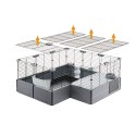 FERPLAST Multipla Maxi - klatka modułowa dla królika lub świnki morskiej - 142,5 x 72 x 50 cm