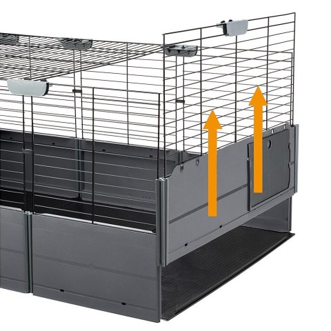 FERPLAST Multipla - klatka modułowa dla królika lub świnki morskiej - 107,5 x 72 x 50 cm FERPLAST Multipla - klatka modułowa dla królika lub świnki morskiej - 107,5 x 72 x 50 cm