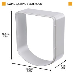 FERPLAST Tunel przedłużający do drzwiczek Swing 3/5, biały