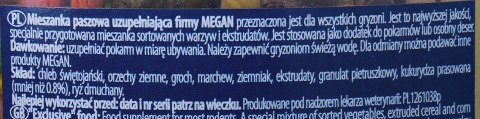 MEGAN Przysmak exclusive dla gryzoni - 3 L MEGAN Przysmak exclusive dla gryzoni - 3 L
