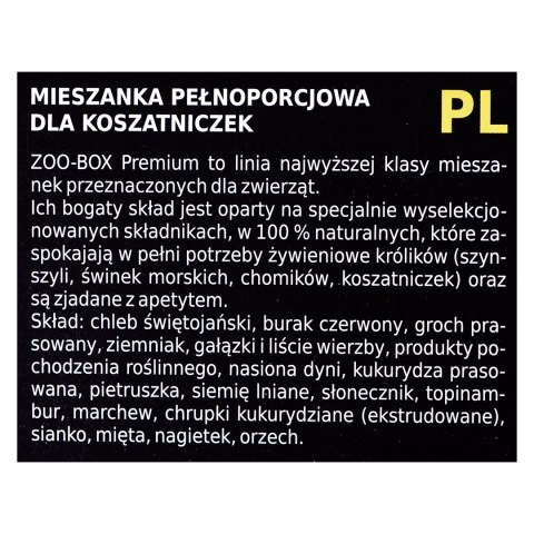 MEGAN Zoo-Box - karma dla koszatniczki - 420 g MEGAN Zoo-Box - karma dla koszatniczki - 420 g