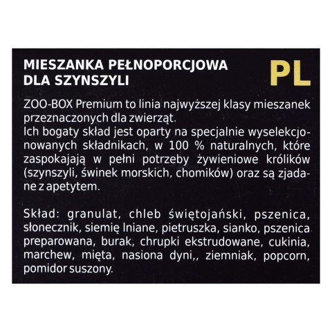 MEGAN Zoo-Box - karma dla szynszyli - 500 g MEGAN Zoo-Box - karma dla szynszyli - 500 g