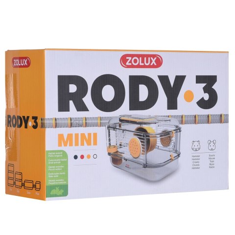 ZOLUX Klatka RODY3 MINI - dla małych gryzoni - kolor żółty ZOLUX Klatka RODY3 MINI - dla małych gryzoni - kolor żółty