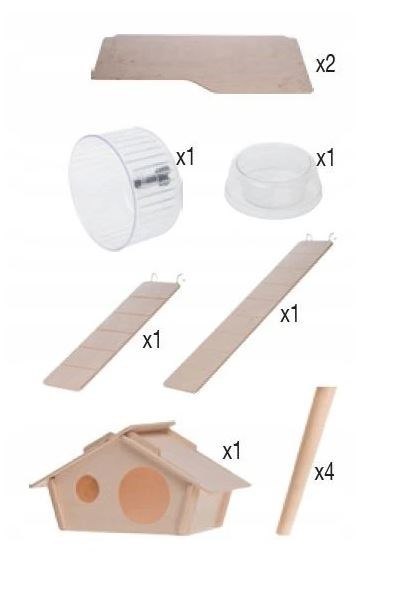 ZOLUX Neo Silta H58 - klatka dla małych gryzoni ZOLUX Neo Silta H58 - klatka dla małych gryzoni