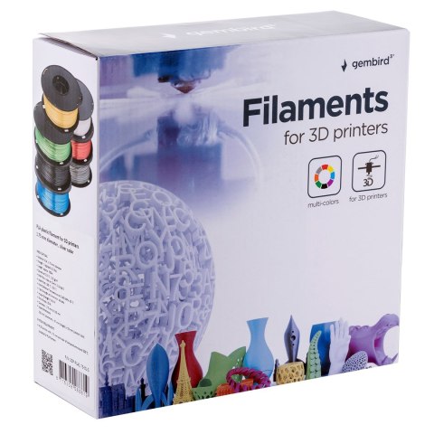 GEMBIRD FILAMENT PLA 1.75MM, 1KG, KOLOR SREBRNY GEMBIRD FILAMENT PLA 1.75MM, 1KG, KOLOR SREBRNY