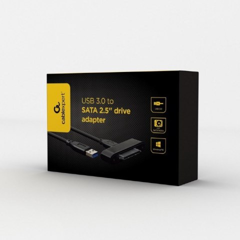 Adapter GEMBIRD AUS3-02 (USB 3.0 M - SATA M; 0,6m; kolor czarny) Adapter GEMBIRD AUS3-02 (USB 3.0 M - SATA M; 0,6m; kolor czarny)