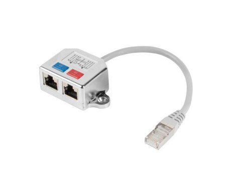 Adapter Lanberg AD-0026-S (RJ45 M - 2 x RJ45 F; kolor szary) Adapter Lanberg AD-0026-S (RJ45 M - 2 x RJ45 F; kolor szary)