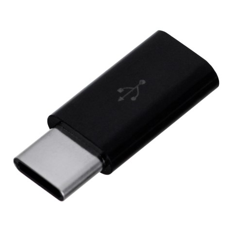 Adapter SAVIO AK-31/B (Micro USB F - USB typu C M; kolor czarny) Adapter SAVIO AK-31/B (Micro USB F - USB typu C M; kolor czarny)