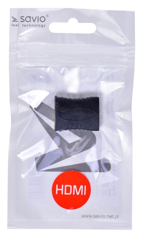 Adapter SAVIO CL-111 (HDMI F - HDMI F; kolor czarny) Adapter SAVIO CL-111 (HDMI F - HDMI F; kolor czarny)