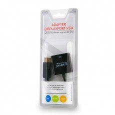 Adapter SAVIO CL-90 (DisplayPort M - D-Sub (VGA) F; 0,20m; kolor czarny) Adapter SAVIO CL-90 (DisplayPort M - D-Sub (VGA) F; 0,20m; kolor czarny)