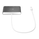 Adapter j5create USB-C to 4 Port HDMI Multi Monitor Adapter (USB-C m - 4xHDMI f 50cm; kolor srebrny) JCA366-N
