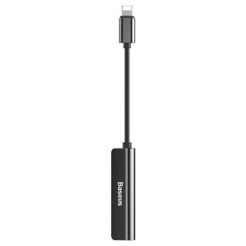 BASEUS CALL52-01 ADAPTER AUDIO LIGHTNING DO MINI JACK 3.5MM I 2X LIGHTNING (CZARNY) BASEUS CALL52-01 ADAPTER AUDIO LIGHTNING DO MINI JACK 3.5MM I 2X LIGHTNING (CZARNY)