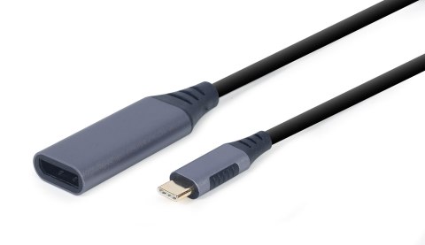 GEMBIRD ADAPTER Z USB TYPE-C DO DISPLAYPORT NA KABLU SZARY GEMBIRD ADAPTER Z USB TYPE-C DO DISPLAYPORT NA KABLU SZARY