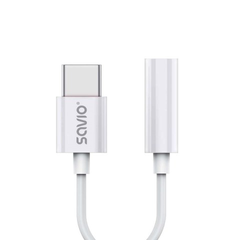 SAVIO ADAPTER USB-C - MINI JACK 3,5 MM (F) AK-51 SAVIO ADAPTER USB-C - MINI JACK 3,5 MM (F) AK-51