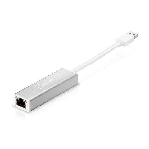Adapter j5create USB 3.0 Gigabit Ethernet Adapter; kolor srebrny JUE130-N Adapter j5create USB 3.0 Gigabit Ethernet Adapter; kolor srebrny JUE130-N