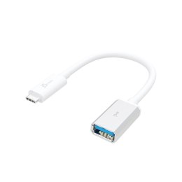 Adapter j5create USB-C 3.1 to Type-A Adapter (USB-C m - USB3.1 f 10cm; kolor biały) JUCX05-N