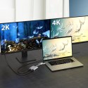 Adapter j5create USB-C to Dual HDMI Multi-Monitor Adapter (USB-C/USB3.1 m - 1x4K HDMI f + 1xHDMI f 20cm; kolor srebrny) JCA365-N
