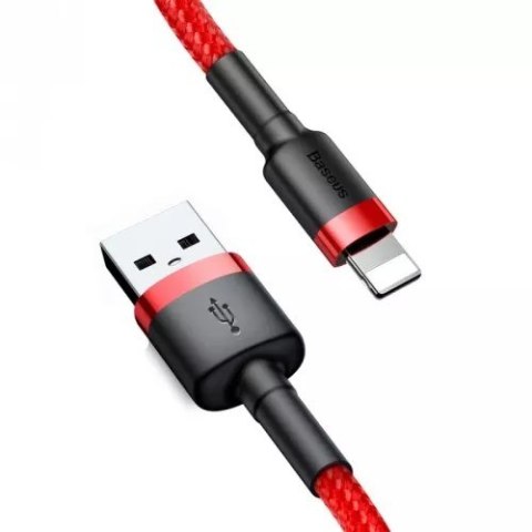 BASEUS KABEL LIGHTNING USB CAFULE1,5A 2M CZERWONY BASEUS KABEL LIGHTNING USB CAFULE1,5A 2M CZERWONY