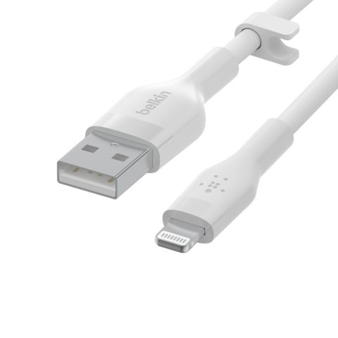 BELKIN KABEL USB-A - LIGHTNING SILICONE 1M BIAŁY BELKIN KABEL USB-A - LIGHTNING SILICONE 1M BIAŁY