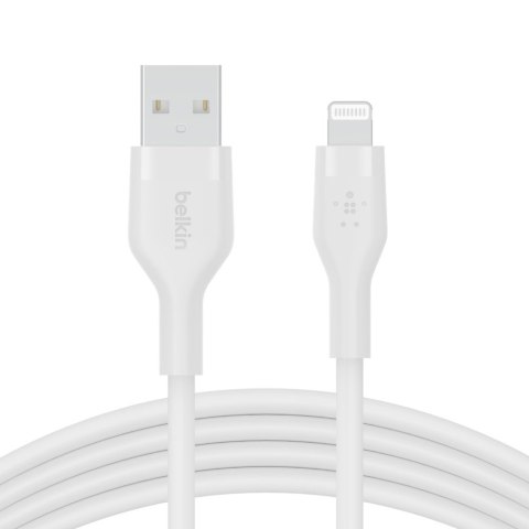 BELKIN KABEL USB-A - LIGHTNING SILICONE 2M BIAŁY BELKIN KABEL USB-A - LIGHTNING SILICONE 2M BIAŁY