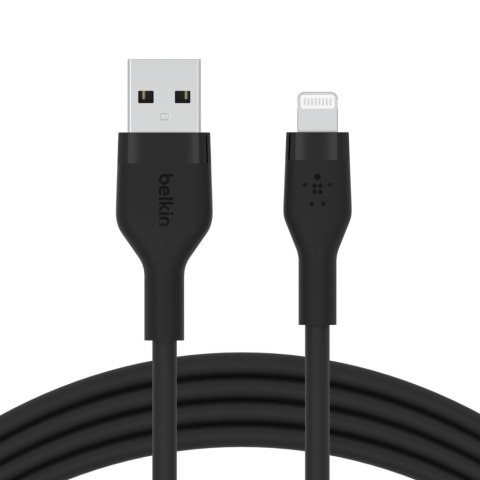 BELKIN KABEL USB-A - LIGHTNING SILICONE 3M CZARNY BELKIN KABEL USB-A - LIGHTNING SILICONE 3M CZARNY