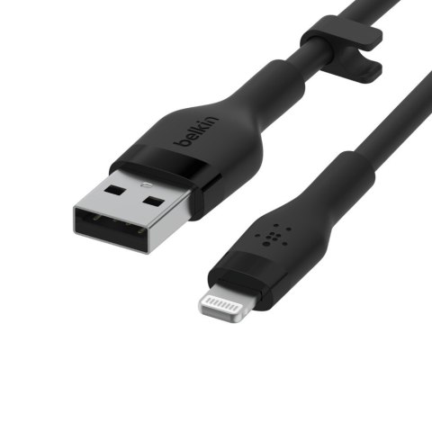 BELKIN KABEL USB-A - LIGHTNING SILICONE 3M CZARNY BELKIN KABEL USB-A - LIGHTNING SILICONE 3M CZARNY