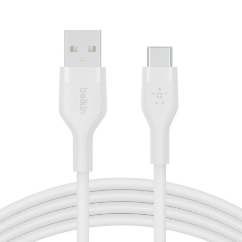 BELKIN KABEL USB-A - USB-C SILICONE 2M BIAŁY BELKIN KABEL USB-A - USB-C SILICONE 2M BIAŁY