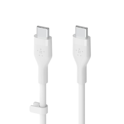 BELKIN KABEL USB-C 2.0 SILICONE 3M, M/M BIAŁY BELKIN KABEL USB-C 2.0 SILICONE 3M, M/M BIAŁY
